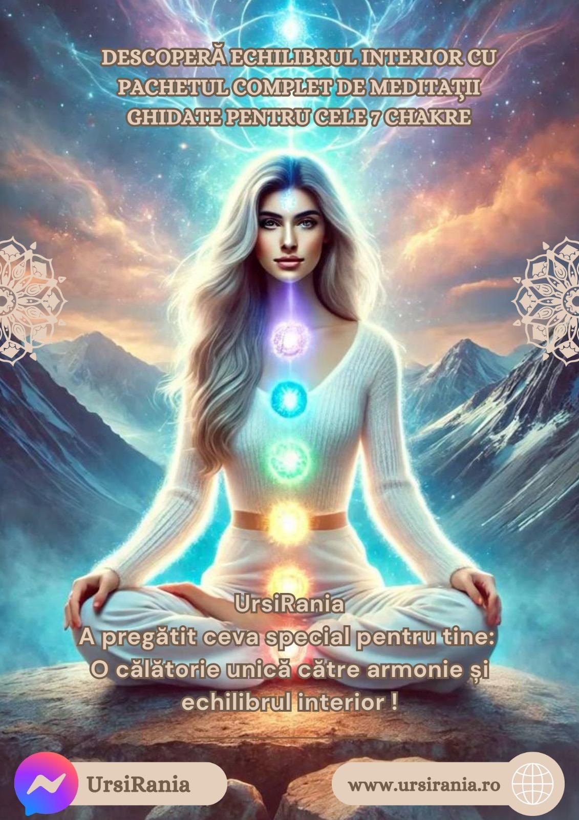 Descopera Echilibrul interior cu pachetul complet de meditatii pentru cele 7 chakre !